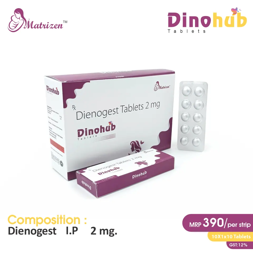 Dienogest 2mg Tablet at Best Price in PCD Pharma Franchise for Hormonal Therapy and Endometriosis Treatment.